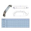 Heavy Duty 304 Stainless Steel Bow Door Handle, Handle handrail
