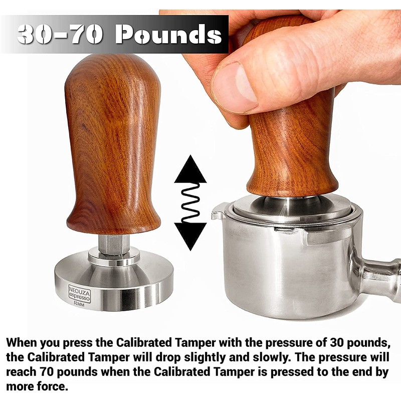 NEOUZA Calibrated Espresso Coffee Tamper Professional Calibrated Pressure Coffee Press