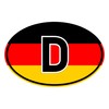 Generisch Sticker Country Number Plate Germany | Sticker | Flag