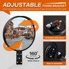CHIUHEI 24-Inch Convex Security Corner Mirror - Adjustable Fixing Bracket,