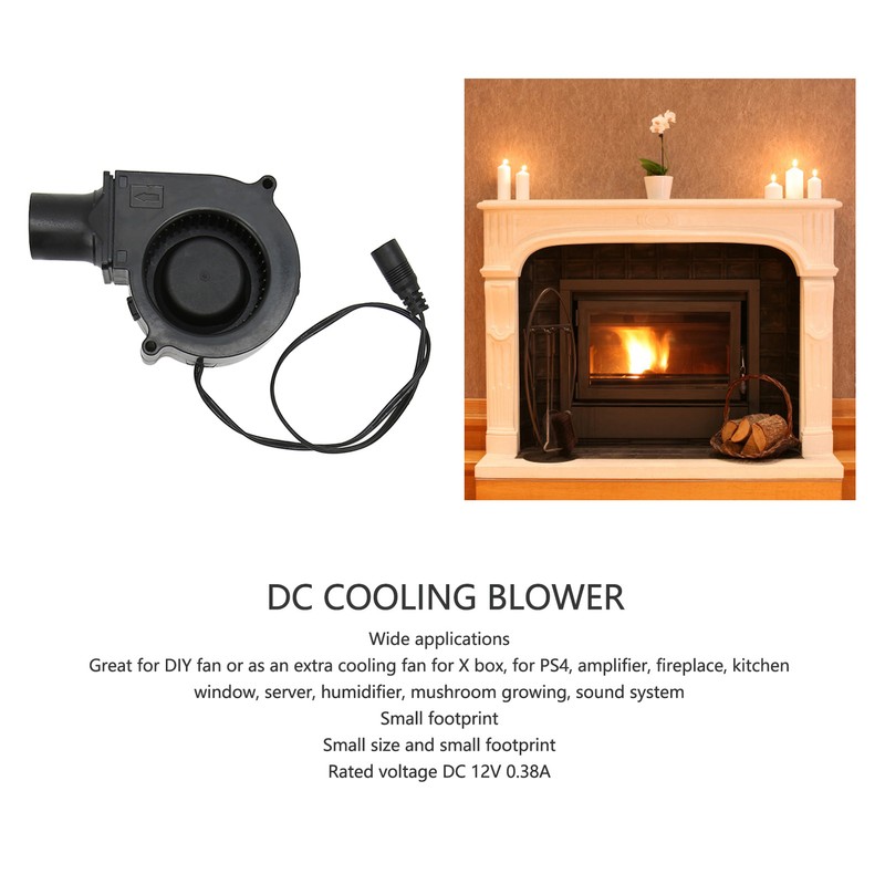 75x30mm Blower Fan Brushless 12V 0.38A Dual Ball Bearing High