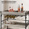 GAOMON Bar Cart, Bar Carts for The Home, 3 Tier