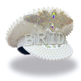luckystardom Bride Hat Handmade Hat - Hen Party Games - Hen Party Accessories - Hen Party Photo Booth Props - Great for Hen Parties, Bride Tribes, Pool Parties and Weddings Shining wings