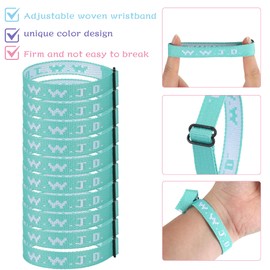 10PCS WWJD Christian Bracelet Pack for Women Men, Christian Gifts Wristbands, WWJD Bracelets - What Would Jesus Do Bracelet, 10 Green