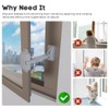EUDEMON 1 Pack Childproof Window Restrictor for Aluminum, Wooden, Metal