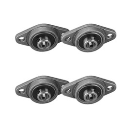 SIENOC 8 mm Bore Inner Ball Mounted Pillow Bearing Insert Bearing Pillow Block Bearing (4 Pieces Hole Centre Distance 37 mm)