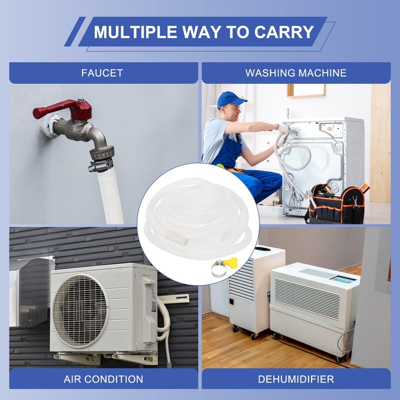 PATIKIL 26.24ft Air Conditioner Drain Kit, Universal AC Drain Hose