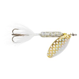 YAKIMA BAIT Wordens Original Rooster Tail Spinner Lure, Strobe White, 1/8-Ounce