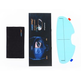 WeePro Anti Fog Film for Motorcycle Helmet Visor Compatible with QWART Helmet Visor Protector Film Defogger Fog Resistant for Helmet Lens 3.6" x 10.55"
