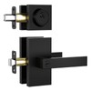 Newlaking Exterior Door Handle with Single Cylinder Deadbolt Lock