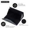 SOHUPAC Foldable Glasses Case With Clean Cloth, PU Portable Sunglasses
