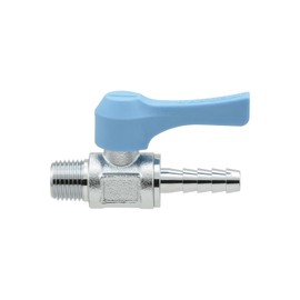 Kakudai GA-JM087 GAONA Mini Ball Valve Hose Nipple R1/4 x 8.0 mm for Water, Air and Oil Small