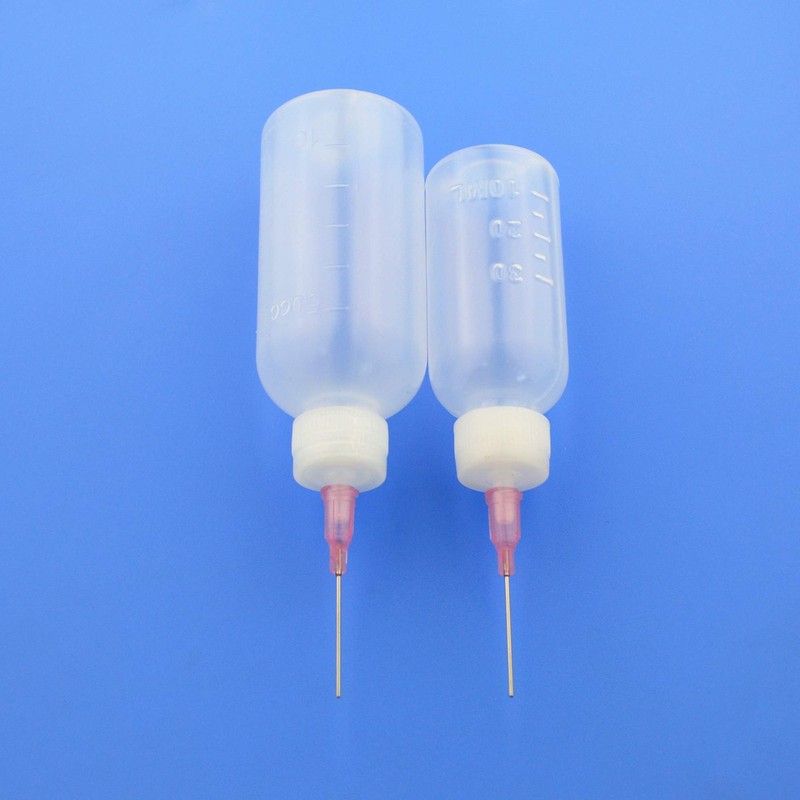 6Pcs Injection Squeeze Bottle with 15Pcs Dispensing Needles and 12Pcs