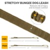 OutdoorMaster Bungee Dog Leash, Improved Dog Safety & Comfort (Tan)