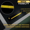 ZONETECH Heavy Duty Rubber Parking Guide - 2 Pcs Premium