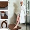 5 Piece Bathroom Rugs Set - Soft Non Slip Memory