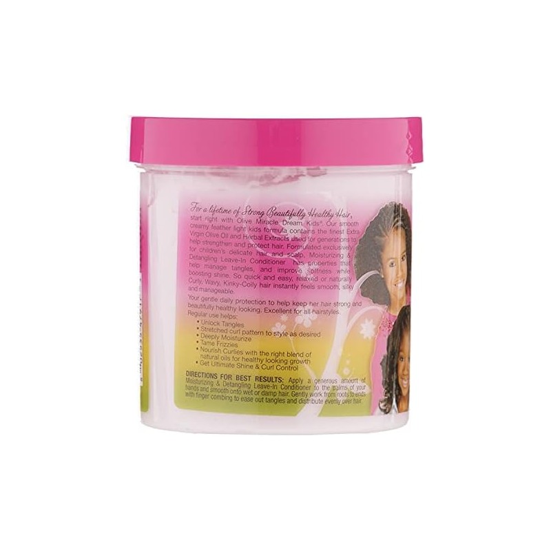 African Pride Dream Kids Leave-In Conditioner, Olive Miracle, 15 oz.