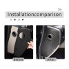 e-power-auto-Trim Carbon Fiber Door Buffer Cushion Mat Panel Cover sticker