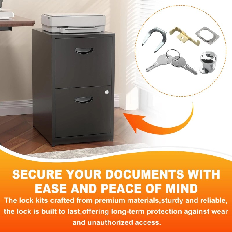 Lankstet Vertical File Cabinet Lock Kit Replacement for HON F24