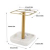 Toothbrush Holder Rustproof 304 Stainless Steel Toothpaste Storage Stand 3