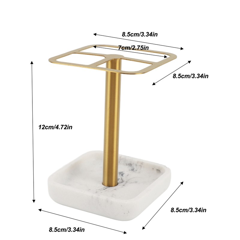 Toothbrush Holder Rustproof 304 Stainless Steel Toothpaste Storage Stand 3