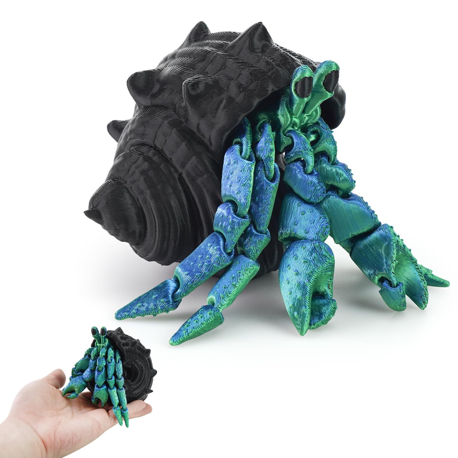 TiTiC 3D Printed Hermit Crab,3D Printed Animals Fidget Toy, Articulated ...
