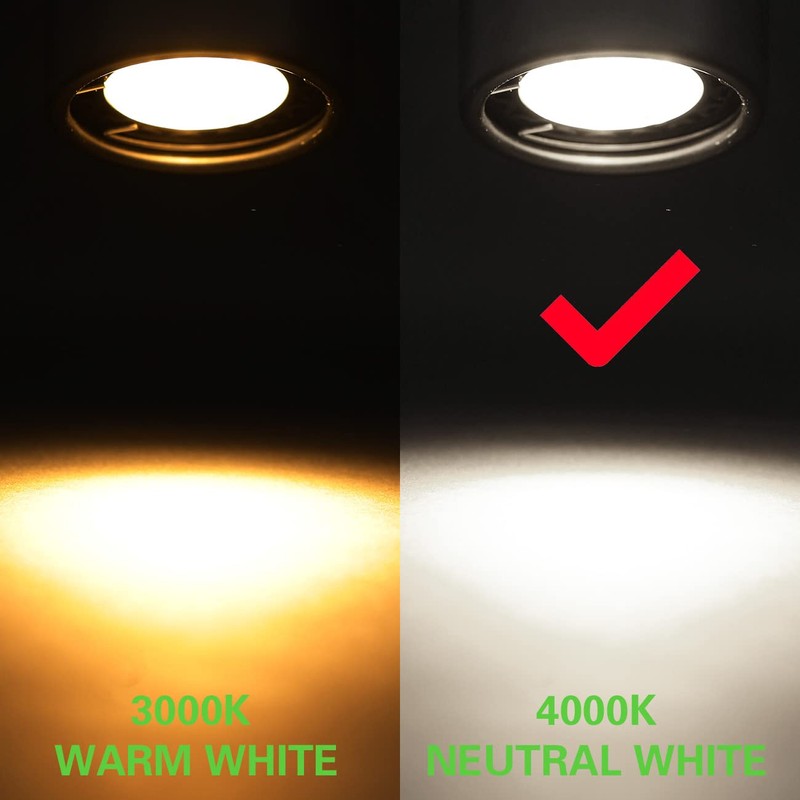 INTWELL 12 Pack LED Track Light Heads,7W H Type Track