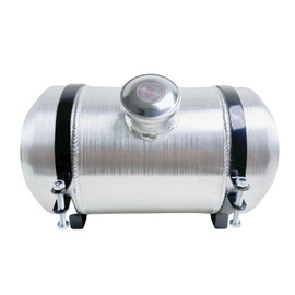 JSD 2.9 Gallon Overall 8x14" Aluminum Round Small Fuel Tank Spun Fuel Gas Tank Cell Center Fill 3/8" NPT