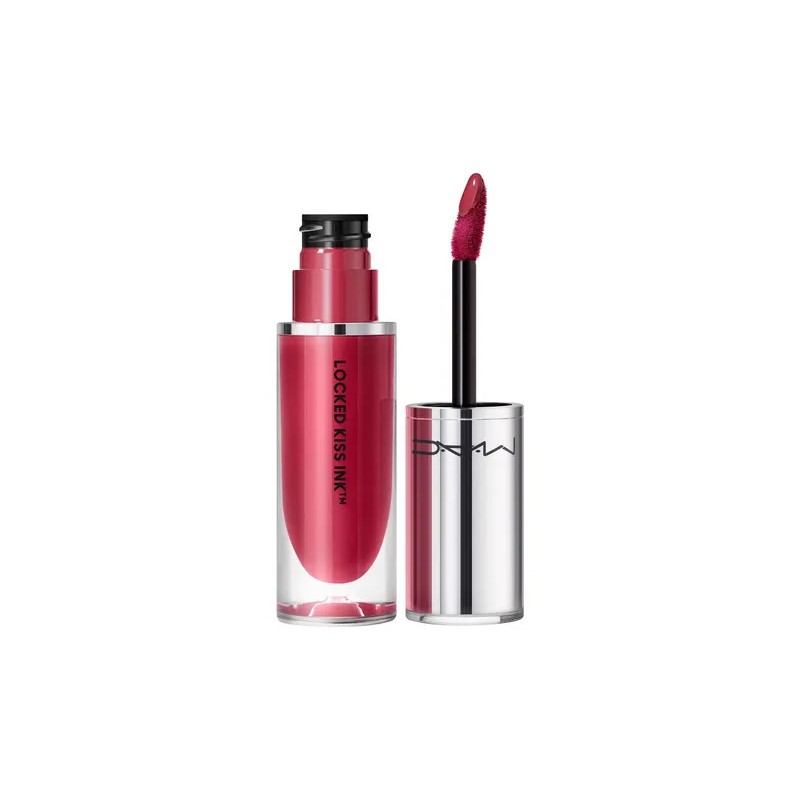 Mac Labial Lquido Locked Kiss Ink Color Coral Oscuro