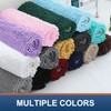 Smiry Luxury Chenille Toilet Rugs U-Shaped 20''x20'', Soft Absorbent Non-Slip