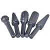 KATUR Rotary Burr Rasp Set, 5pcs 1/4'' 6mm Shank Wood