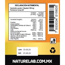 Reduce Inflamation® Suplemento Para Desinflamar Con Cúrcuma, 120 cápsulas Sin sabor