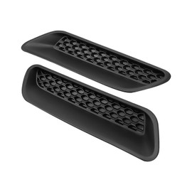 Upgraded Left and Right Hood Vent Covers Fit for Dodge Ram 1500 2500 3500 2010-2019 Replace 68324991AA 68324990AA, Engine Sides Hood Air Vent Outlet Cover, Black Rust Proof Colorfast Hood Bezels