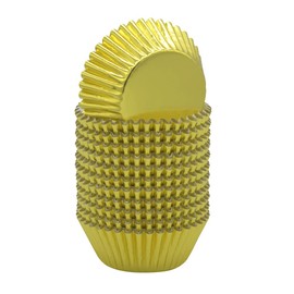 Huaswan Gold Foil Cupcake Liners Standard Paper Baking Cups for Wedding, Party and More, 240-Count