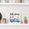 Spring Decor Farmhouse Hello Spring Wood Sign Spring Gnomes Decorations
