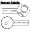 LvYiLinggg 4pcs 0.9*7mm Torsion Spring Trash Can Adjustable 3 Coil