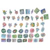 CAPASTEC Pack of 50 Flower Stickers Waterproof Scrapbook Aesthetic Stickers