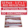 Littversions 10 Pack 3.5"x 1" Reflective Solar NEC Compliant Photovoltaic