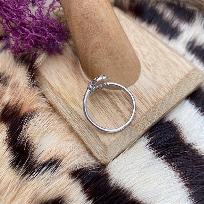 unbranded Double Skull Sterling Silver Ring