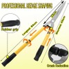 Telescopic Hedge Shear, 25 to 33Inch Garden Shears,Carbon Steel Wavy