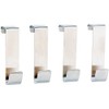4x Universal Stainless Steel Door Hooks