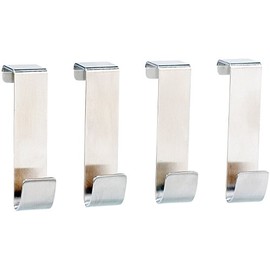 4x Universal Stainless Steel Door Hooks