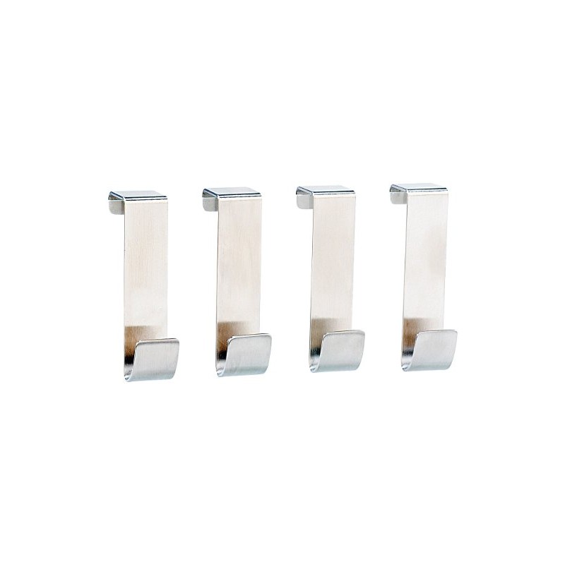 4x Universal Stainless Steel Door Hooks