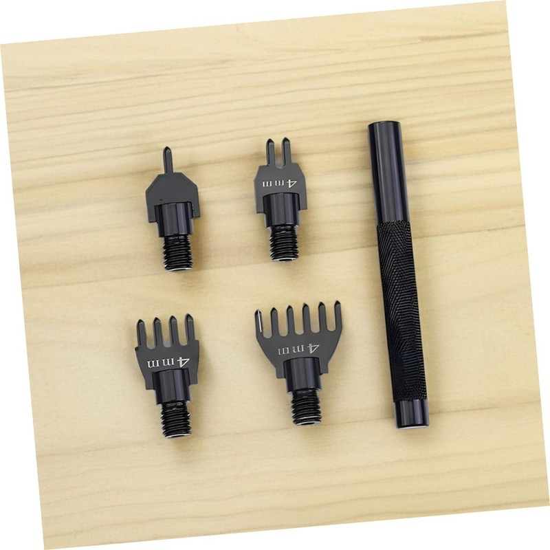 CHILDWEET 1 Set Detachable Leather Hole Punch Tool Kit DIY