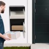 Unbranded Wall Mount Locking Drop Box Steel Mailbox for Rent