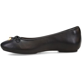 Fitflop Women's Delicato Soft Leather Ballet Flats with Bow Shoe, black