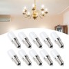 10Pcs 1.5W LED Candle Light Bulb Screw Socket Bulb Lamp