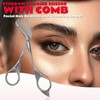 DINNAT Eyebrow Trimmer Scissor With Comb, Eyebrow Trimmers, Professional Precision