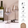 Physkoa Mocha Mousse Color Wine Glasses Set 6-18oz Long Stem