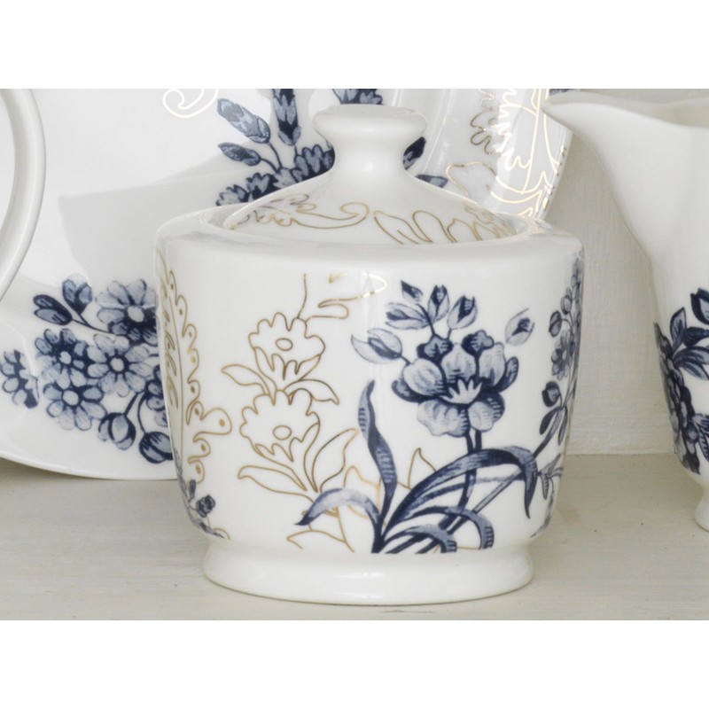 V&A “Palmer’s Silk” Fine China Sugar Bowl by Creative Tops,